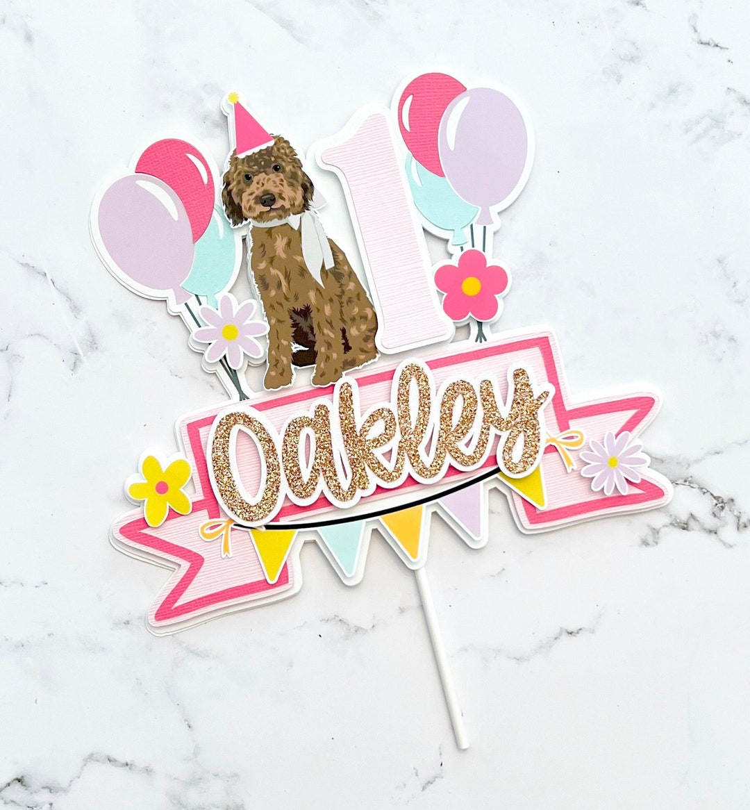 dog-cake-topper-birthday-cake-topper-puppy-cake-topper-paw-ty-cake-topper-etsy