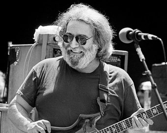 Jerry Garcia Photograph — Frost Amphitheater, Palo Alto, CA 5/2/87 — Signed Giclée Photograph