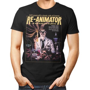 RE-ANIMATOR unisex T SHIRT - Fantasy Horror 1980er Film film - H.P. Lovecraft