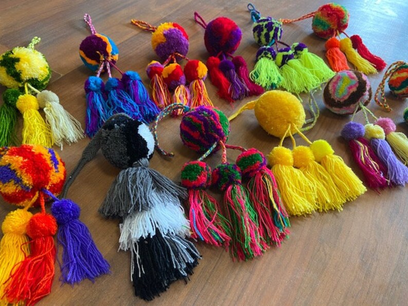 Pom Pom Mexican Pom Pom Mexican Pom Poms Pom Pom Tassel Etsy