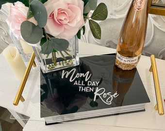 Acrylic tray lucite tray engraved acrylic lucite plexiglass serving tray wedding gift bridal party gift house warming gift monogram tray