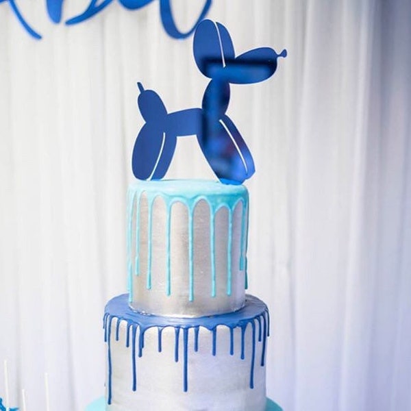 Balloon Dog Cake Topper, Cupcake topper, Cake topper, Birthday cake topper