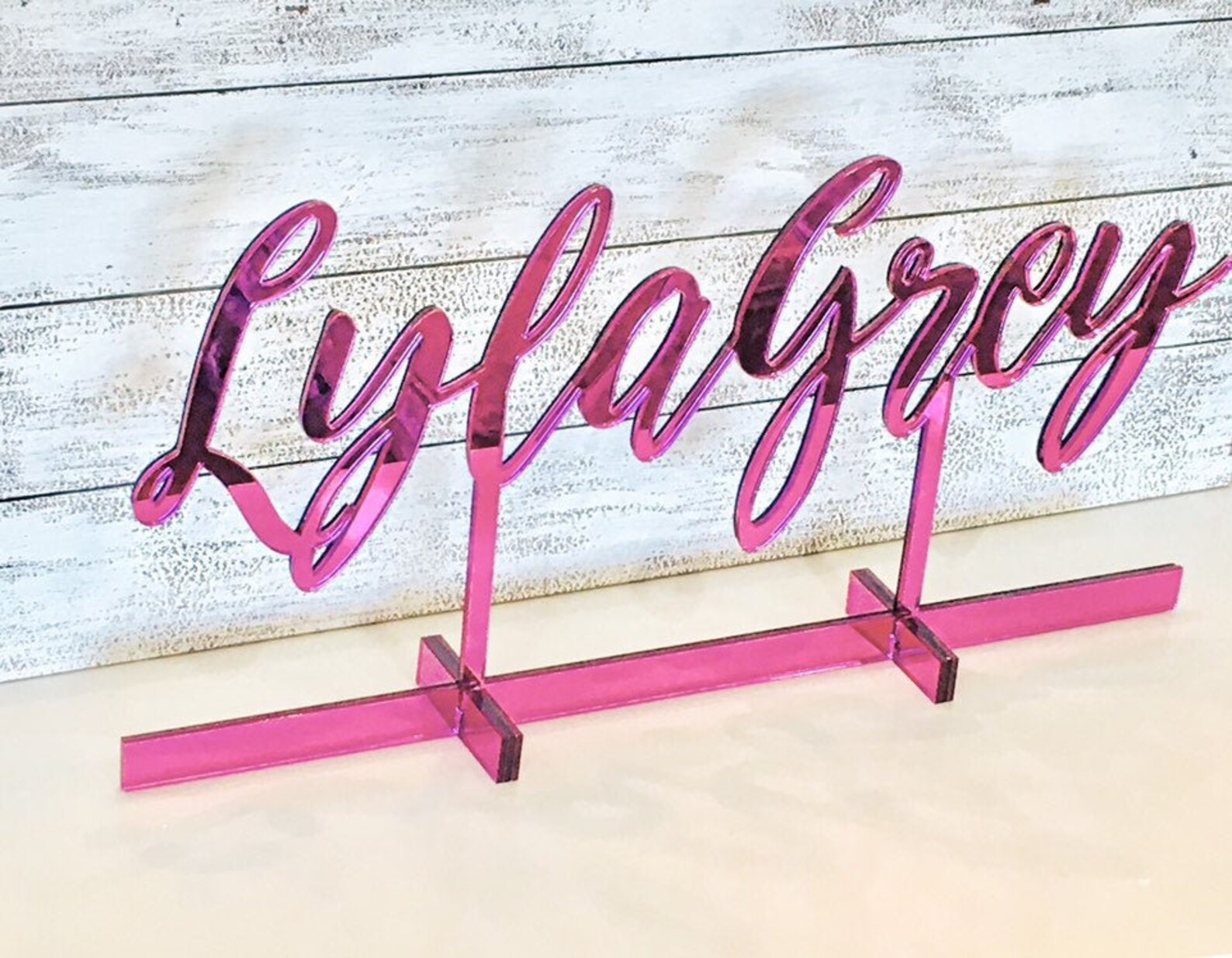 Acrylic Custom Laser Cut Table Top Acrylic Sign for Event Etsy