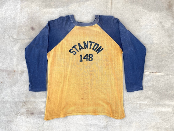 1950s 50s 3/4 sleeve Rayon Durene Baseball Jersey