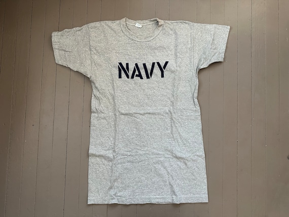 1980s Champion Blue Bar US Navy T-Shirt