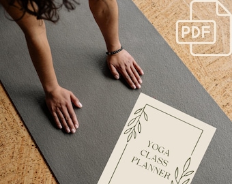 Yoga Class Fillable Plan Sheets - Printable Yoga Class Planner - Yoga Instructor Planner - Yoga Class Plan