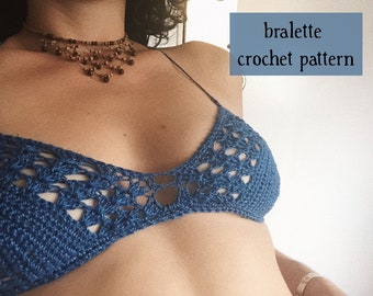 CROCHET PATTERN • Crochet Bralette • Any size • PDF Download