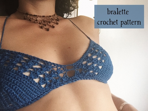 Crochet Front Closure Bikini Top/Bralette pattern by Hang Nguyen
