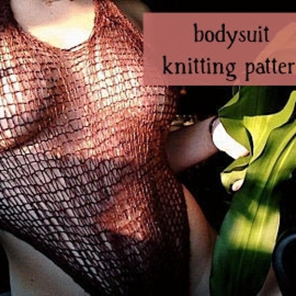 KNITTING PATTERN • Nothin' But Net Bodysuit • Knit Leotard • PDF Download