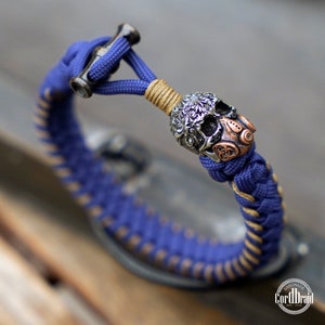 Cordbraid Paracord Bracelet Skull Bracelet
