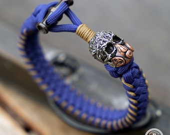 Cordbraid Paracord Bracelet Skull Bracelet