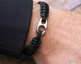 Cordbraid Trendy bracelet with an elegant stainless steel clasp and a handmade design