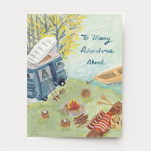 Adventures Ahead love, anniversary Greeting Card