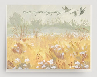 Wild Geese Sympathy Card