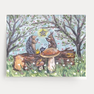 Carte d'anniversaire animal - Pépinière d'animaux des bois