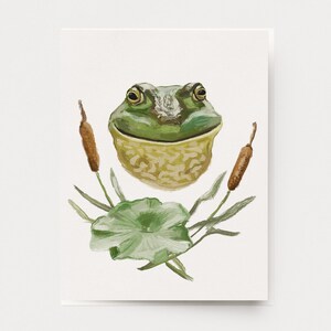 Frog Portrait Card