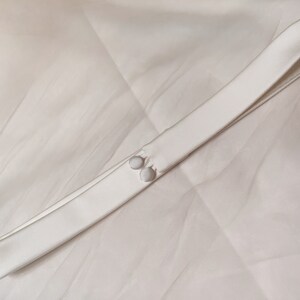 Silk satin one inch belt, Wedding belt with clasp, Bridal belt sash 1, Satin ribbon belt sash, Fitted bridal belt, wedding belt for bride zdjęcie 4