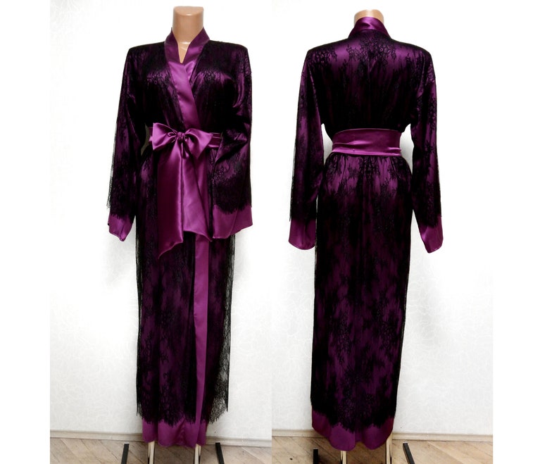 pure silk kimono dressing gown