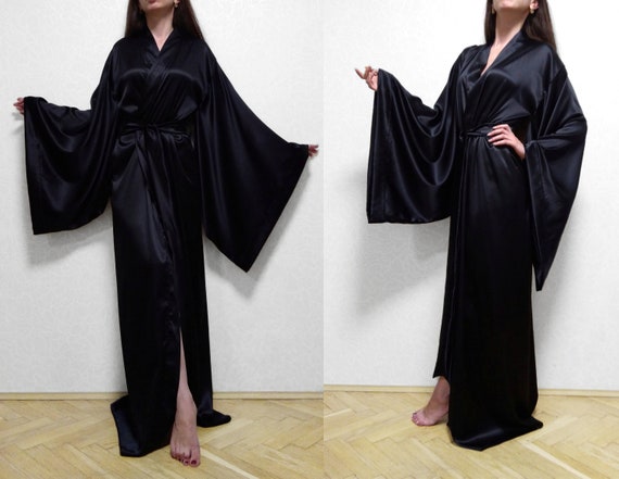 Silk Robe Silk Kimono Robe Bridal Robe Long Silk Robe Plus Size Robe Many Colors 100 Pure Natural Silk Satin Robe Wedding Robe