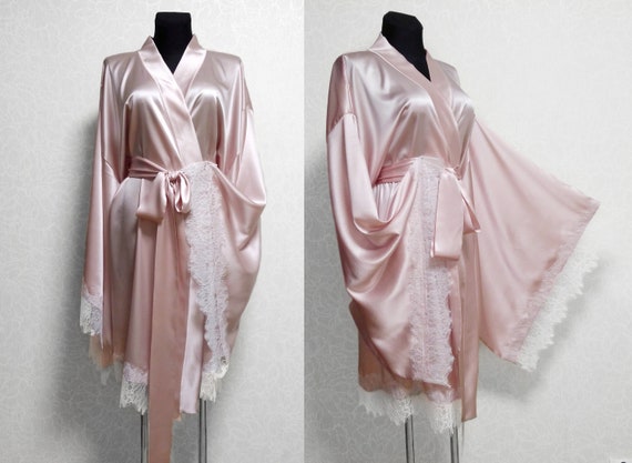 pink bride robe