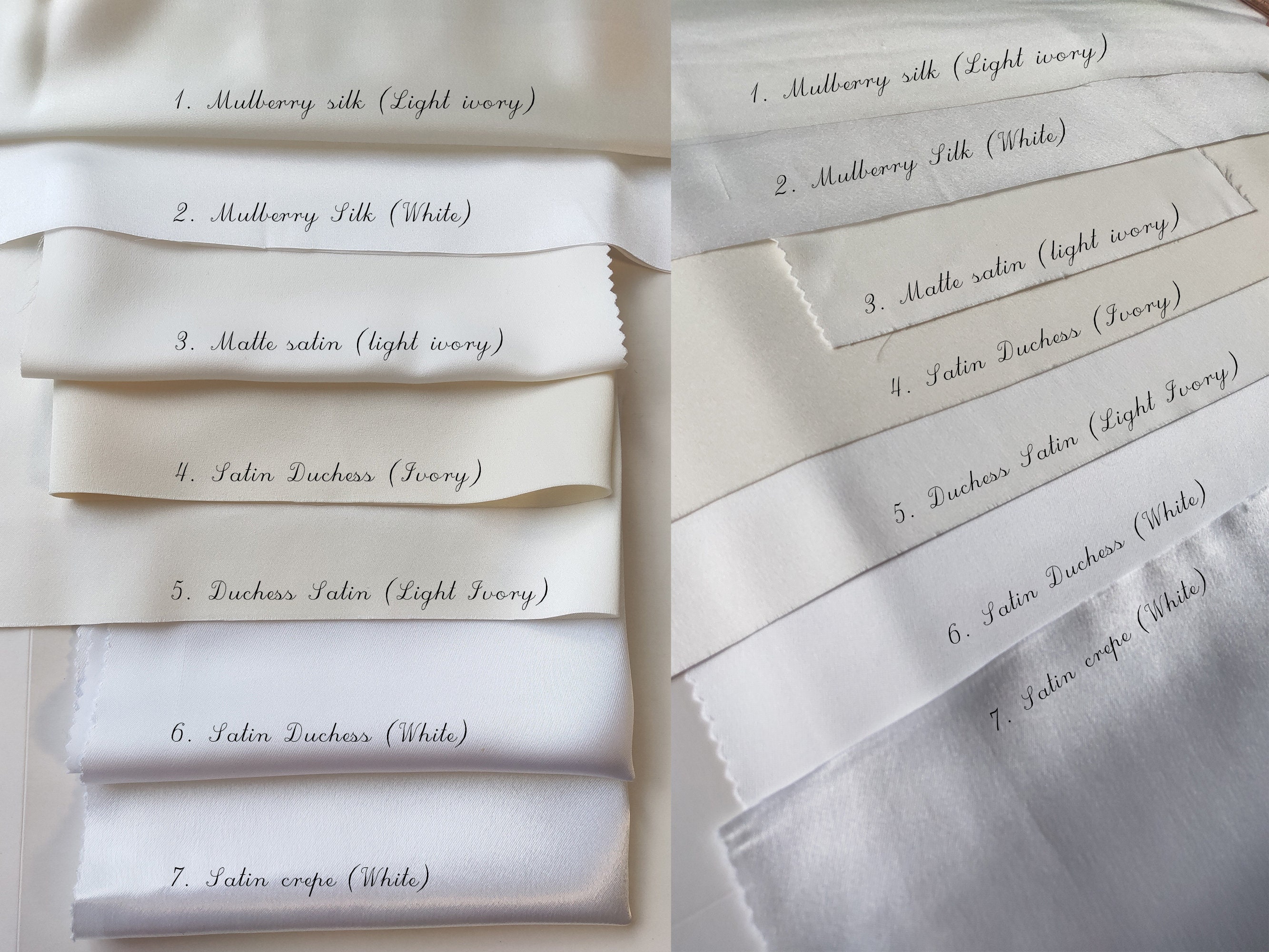 Handmade Ivory Satin Bridal Belt: Pleated Wedding Sash 