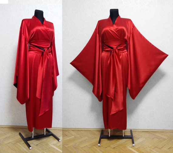 silk robe outfit