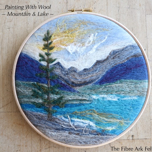 Autumn Needle Felting Picture Kit DIY Craft Gift With Etsy