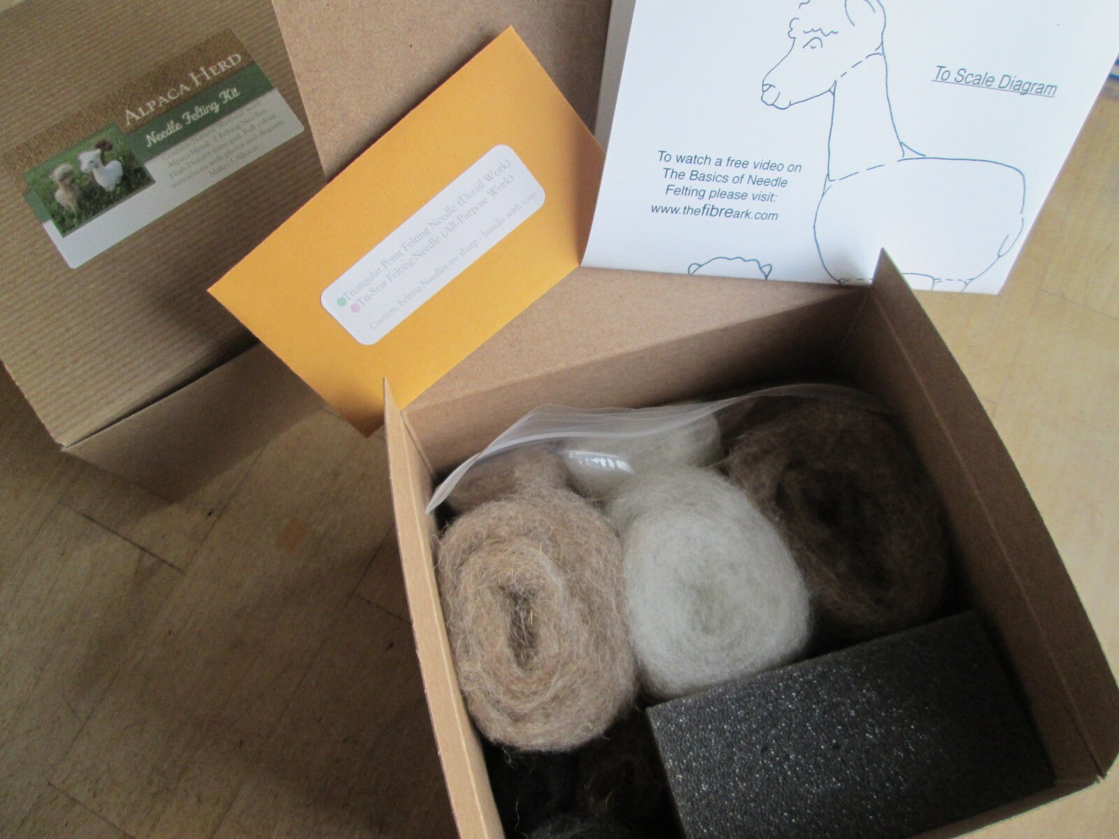 Needle Felting Kit Alpaca Llama Needle Felting DIY Craft Etsy