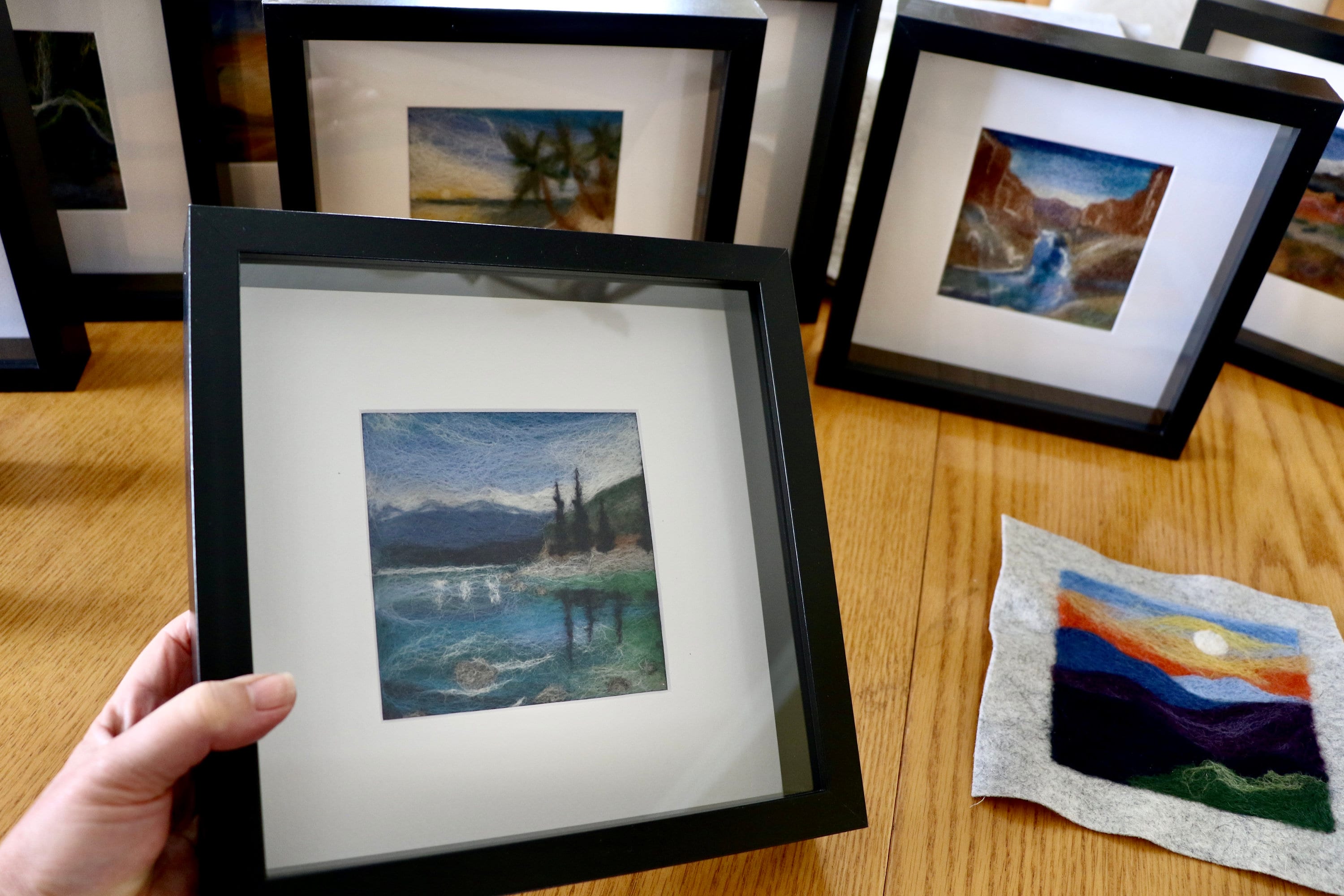 Wool Painting Tutorial - Needle Felting America - Felted Sky