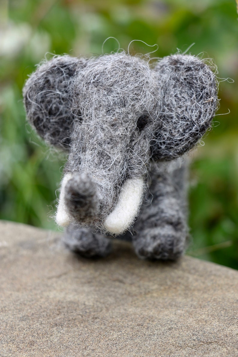 Elephant Needle Felting Kit Needle Felting Kit DIY Craft Etsy