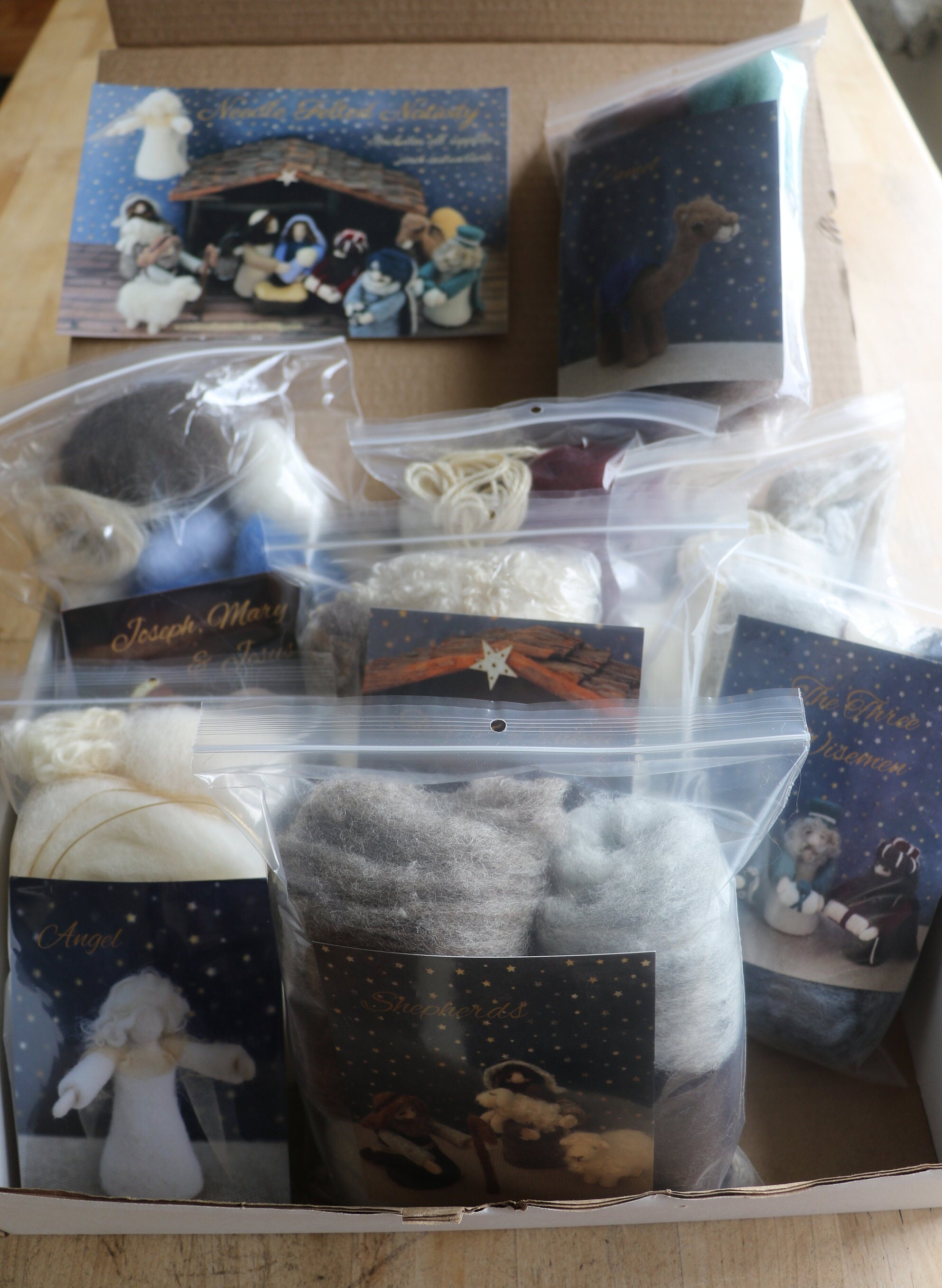 Nativity Needle Felting Kit Complete Felting Kit Needle Etsy Canada