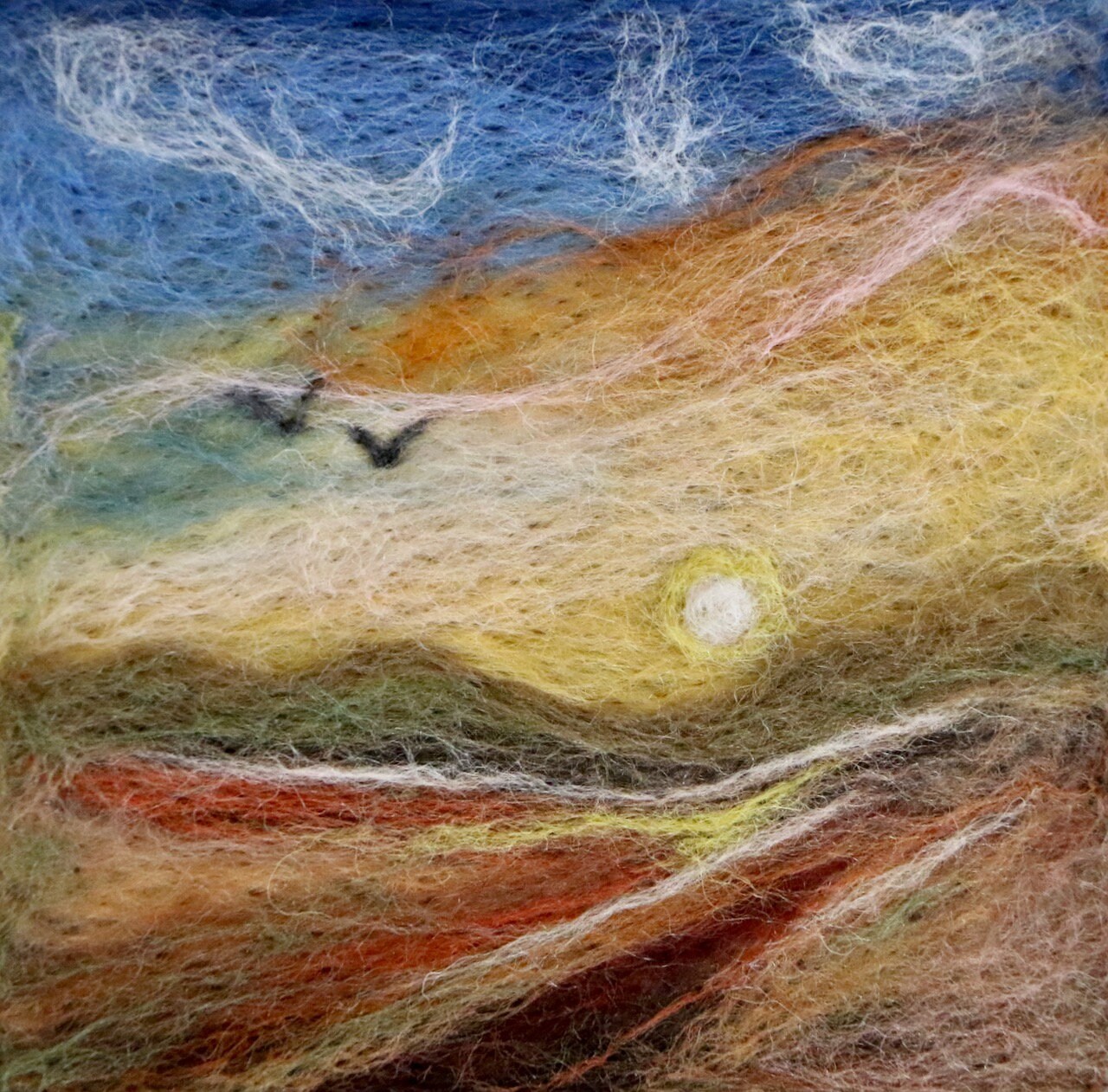 Wool Painting Tutorial - Needle Felting Instruction - Needle Felting ...