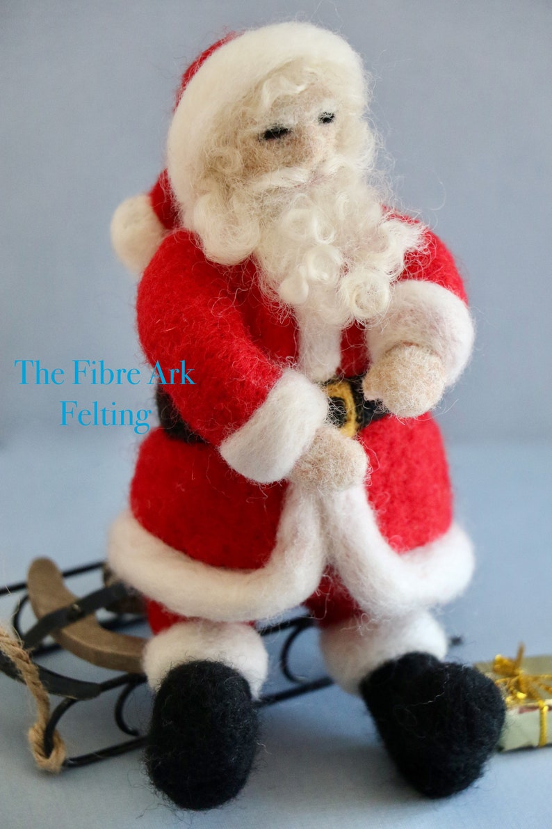 Santa Felting Tutorial Needle Felting Pattern PDF Digital Etsy