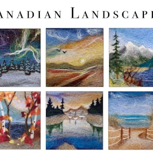 Wolschildering Tutorial - Naaldviltinstructie - Naaldvilten Canada - Ambachtelijke les - Viltbeeld - Leer naaldvilt - DIY-kunst
