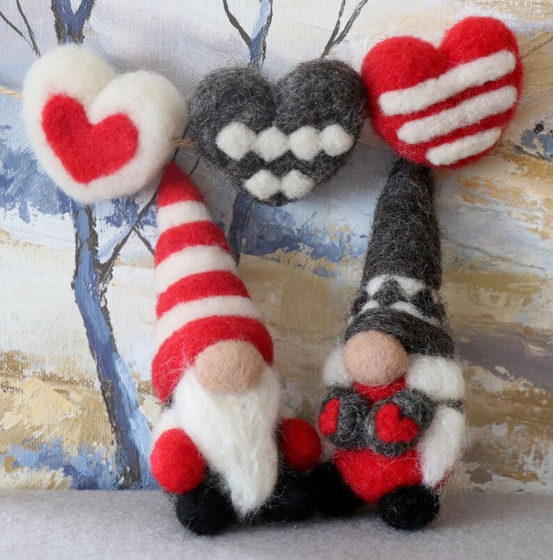 Christmas Gnome Needle Felting Kit adult craft kit DIY Etsy