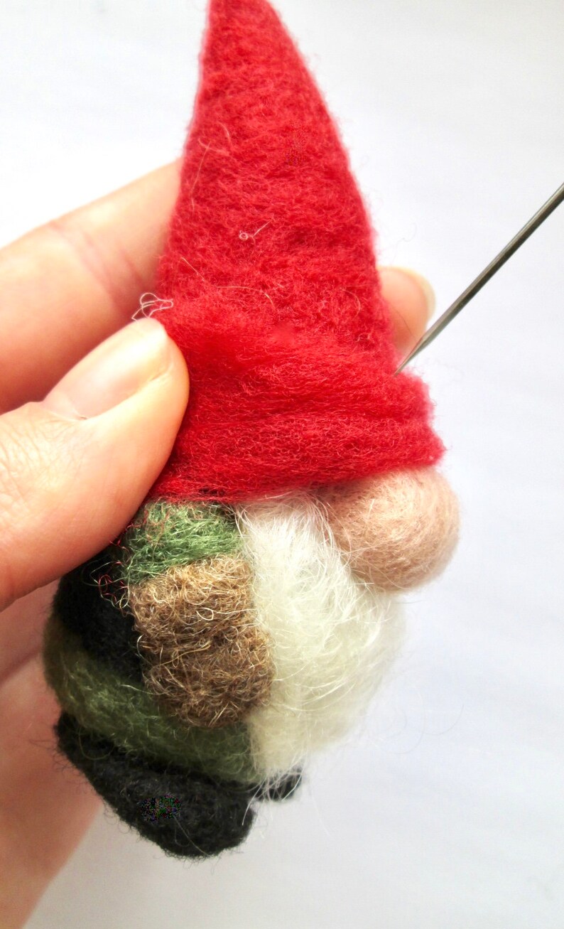 Gnome Felting Tutorial Needle Felting Pattern Felted Gnome Etsy