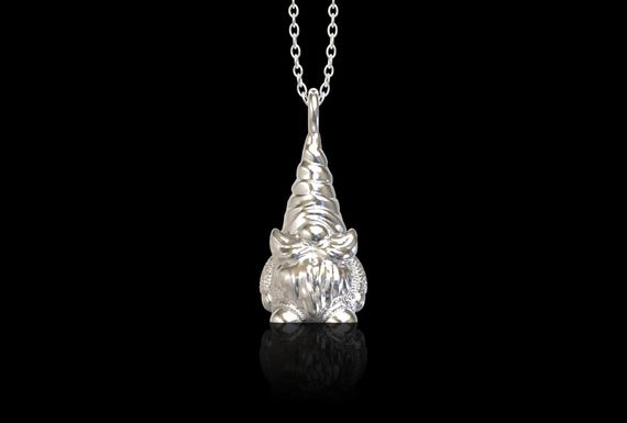 Gnome Charm with Big Hat Sterling Silver Gnome Charm with Big Hat Sterling Silver