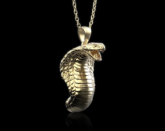 Pendentif Serpent Cobra Articulé En Argent - Modèle #6836 - Neuf Sans Emballage