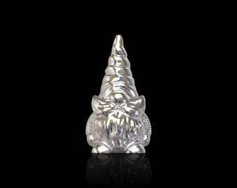 925 Sterling Silver Little Gnome Lapel Pin-A, Garden Gnome Men Brooch, Gnome Jewelry Gift, Whimsical Fairy Tale Jewelry, Suit Accessories