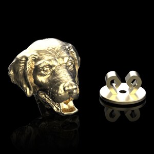 Bronze Golden Retriever Lapel Pin Labrador Brooch Dog Badge I Love Dog Pet Jewelry Suit Accessories Animal Jewelry Gift For Him Mens Jewelry