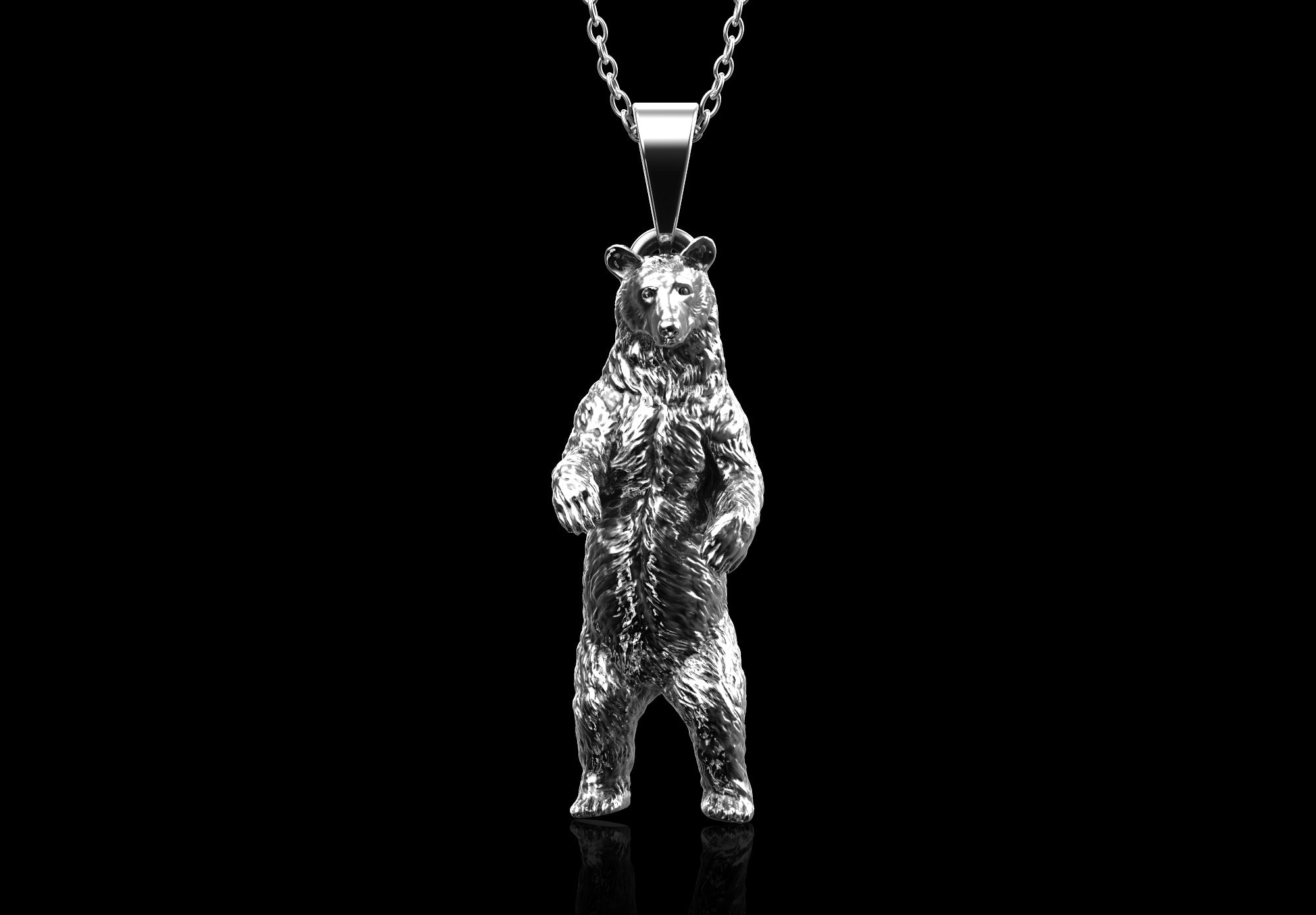 【BLACKPURPLE】25SS★ Vintage bear necklace BLACKPURPLE】25SS☆ Vintage bear necklace Marble Bear