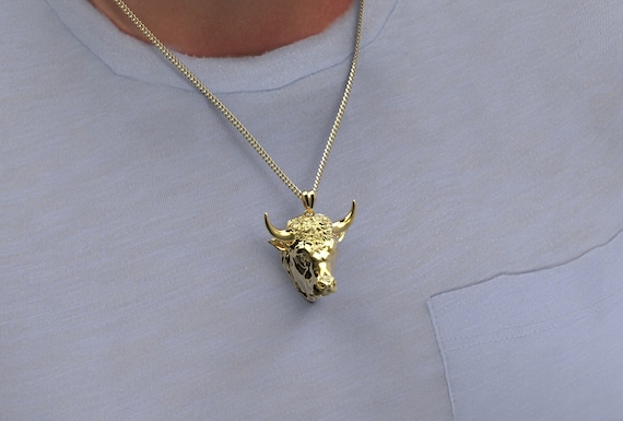 MayiaHey Collana con ciondolo a testa di capra, collana gotica con testa di capra da uomo