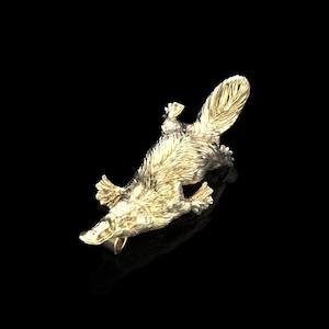 Bronze Soild Platypus Necklace Pendant, Platypus Charm Jewelry for Men, Women, Platypus Lover Gift Idea, Naturalist Gift, Aussie Jewelry