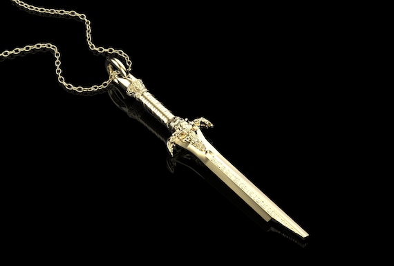 Bronze Conan The Barbarian Father's Broken Sword Pendant, Atlantean Sword Pendant, Conan the Barbarian Arnold Cosplay, Pendant Only