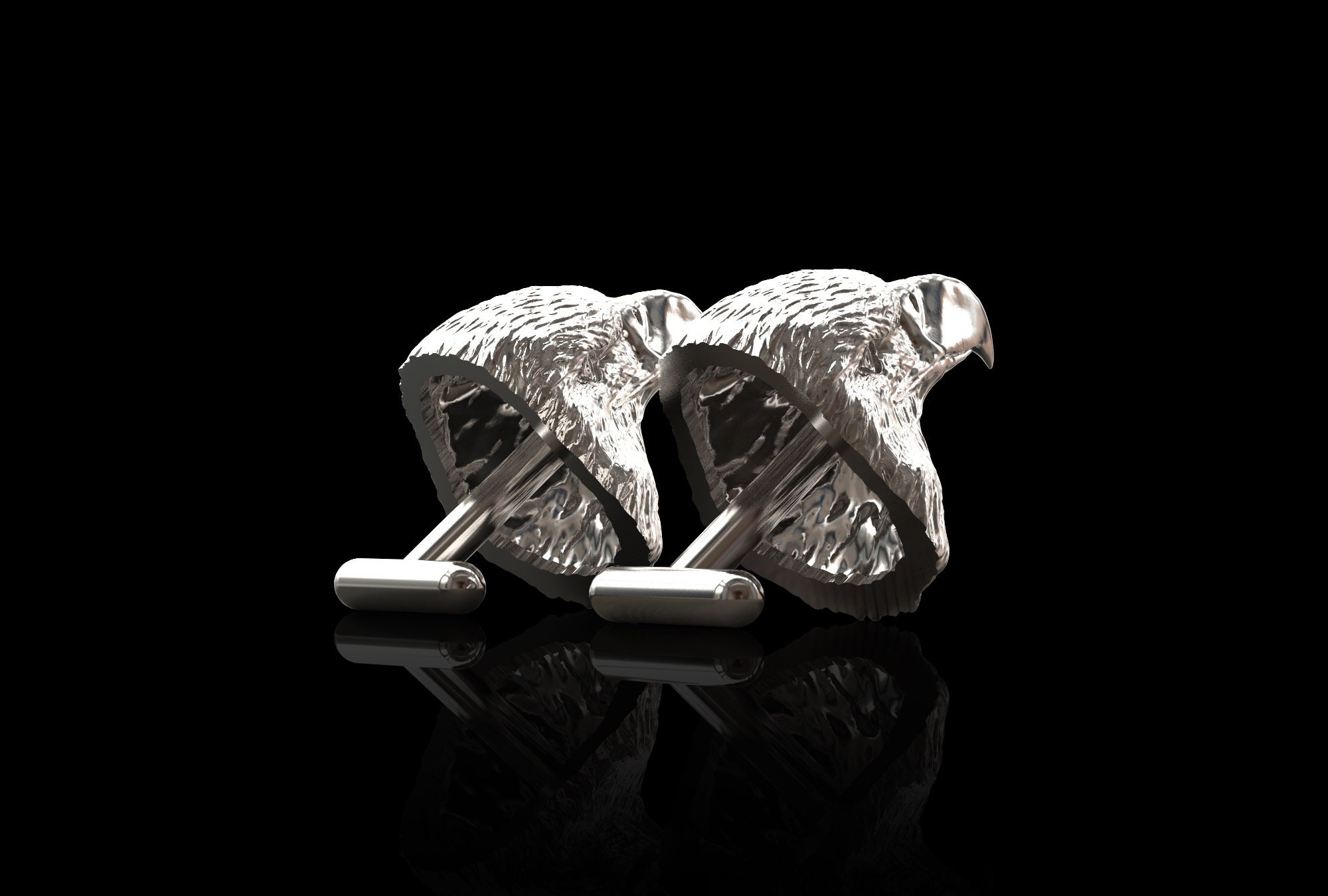 Gemelli Da Uomo Con Testa D'Aquila, Stile Vichingo E Americano, 20x18 Mm In Ottone Placcato Oro, Regalo Ideale Per Matrimonio E Cerimonie