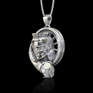 Sterling Silver Fortuna Goddess of Good Fortune Pendant, Goddess of Luck Pendant, Goddess Vintage Pendant, Roman Mythology, Pendant Only