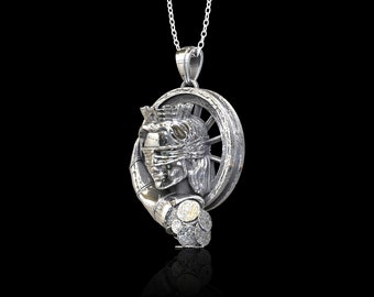 Sterling Silber Fortuna Göttin des Glücks Anhänger, Göttin des Glücks Anhänger, Göttin Vintage Anhänger, römische Mythologie, Anhänger nur