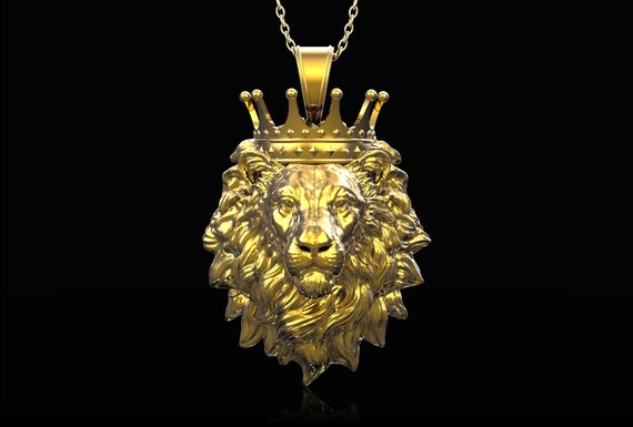 Lion with crown best sale necklace