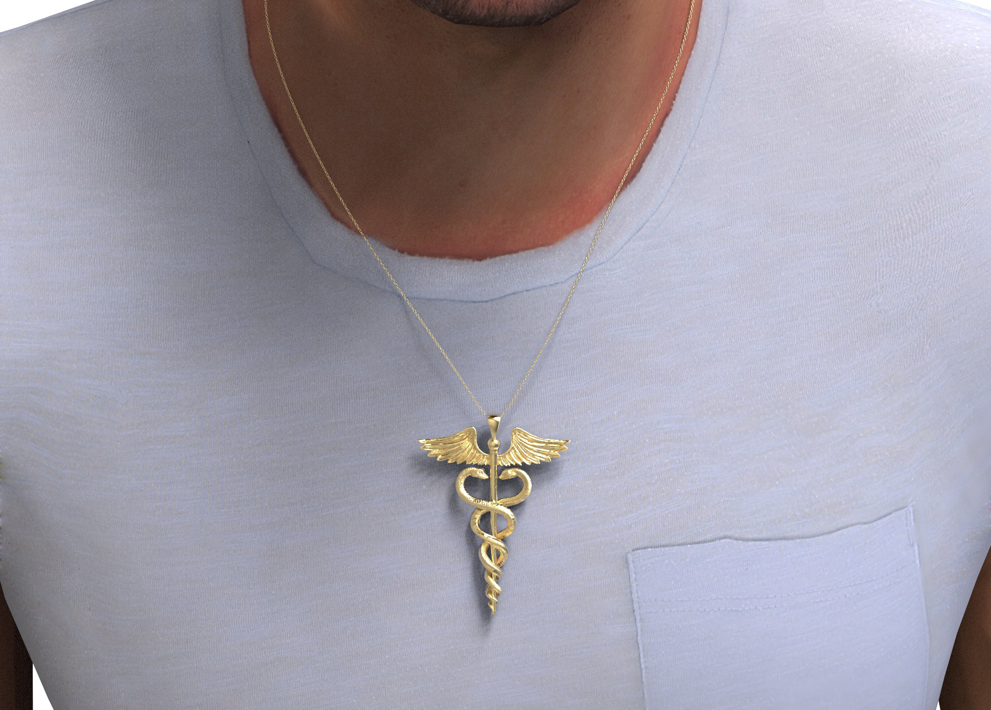 10 Ciondoli Caduceo Alato In Lega Antica - Simbolo Serpente Per Gioielli Fai Da Te, Collane, Orecchini - Regalo Infermiere - 4