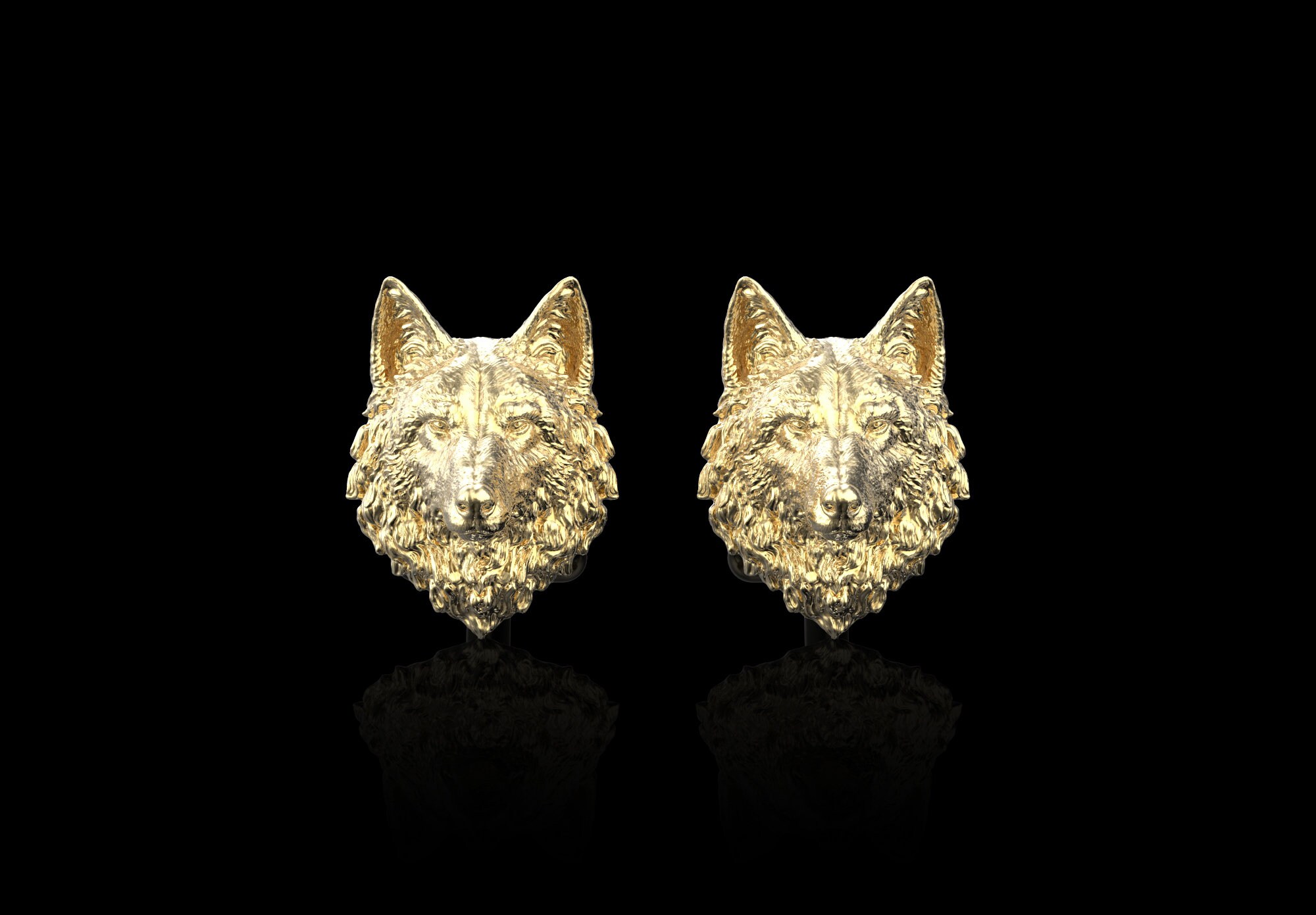 thumbnail image 2 of Proud Wolf Head Animal Sculpture | Animal Sculpture By 2 of 11